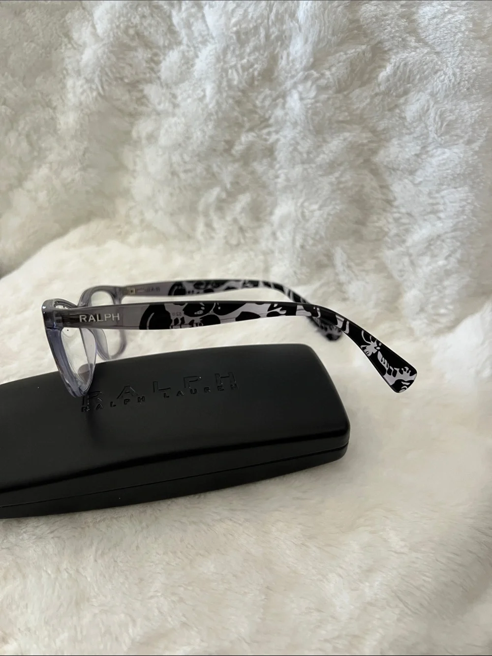 Ralph Lauren Clear Translucent Gray Women's Eye Glass Frame